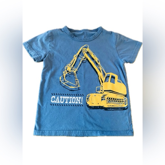 Boys Short Sleeve Excavator Shirt - Size 7/8 - Picture 3 of 5